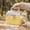 Yellow, variant on Portable Clear Hamster Cage with Carrying Handle, Deluxe Panoramic Habitat for Syrian Dwarf Hamsters Gerbils Mice, Ventilated Travel Carrier with Water Bottle, ABS Plastic Material