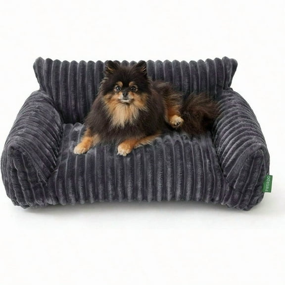 Cute Couch Bed for Pets portive Cat Sofa for Indoor Cats Medium Dog Sofa Bed for Medium Dogs Grey 30 inches