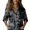 Gray, variant on Qulqfy Button Down Shirt Women Plus Size Long Sleeve Dressy Gray Shirts Tunic Collared Shirts Women's Tops