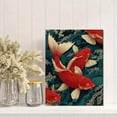 thumbnail image 2 of UXIEQU Red Koi Fish Canvas Wall Art Print 15.75x11.81 Inches, 2 of 8