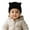 l#Black520, variant on CAIVO Cute Embroidered Cat Knit Hat Kids Winter Warm With Ear Soft Yarn Cap Cold Weather Trendy Child Solid Color Clothing