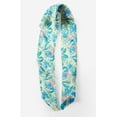 thumbnail image 2 of Bimba Green Colorful Leaves Pure Silk Printed Head Bandanas Summer Neck Wrap Scarf 40 x 40 Inches, 2 of 6