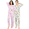 thumbnail image 1 of Set De 2 Pijamas Afelpadas Mujer Unitalla Polar Pantalón Sudadera Ropa Invierno, 1 of 5