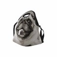 thumbnail image 2 of SUNENAT Neoprene Lunch Tote Funny Pug Puppy Dog Insulated Neoprene Waterproof Outdoor Travel Picnic Carry Case Handbags with Shoulder Strap, 2 of 5