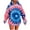 Hot Pink, variant on Ladies Fashion Tie-Dye Printed Hoodies, Novelty Pullover Sweatshirts with Big Pockets, Loose Fall Tops Outfits, Cute Winter Clothes, Trendy Streetwear, Comfy Casual Wear for Women Light Blue M