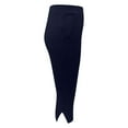 thumbnail image 6 of TrendOFT Womens Capri Leggings High Waisted Buttery Soft Tummy Control No See Through Workout Athletic Running Yoga Cycling Navy M, 6 of 6