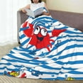thumbnail image 6 of Susaid Red Funny Crab on Blue Stripe Print Microfiber Cleaning Cloth, Multi-Functional Cleaning Towels, Highly Absorbent Cleaning Rags,Cleaning Cloths for Car Kitchen Home-40"x30", 6 of 7