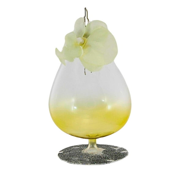 Christopher Radko Company 4.00In Happy Hour, Glass, Ornament Drink Flower 1012019 Flower