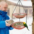 thumbnail image 5 of Steadline Double Layer Hanging Bird Feeder For Outdoor Use - Durable Plastic Seed Dispenser With Large Capacity Easy To Fill And Clean Garden Wildlife Attraction For Balcony And Patio, 5 of 6