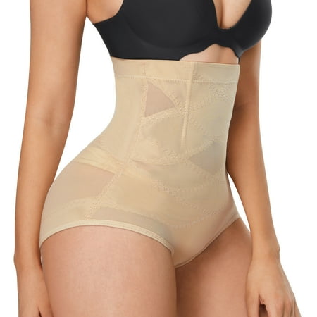

Nebility Shapewear for Women Waist Trainer Tummy Control Butt Lifter Panties Hi-waist Short Stomach Body Shaper Cincher Girdle