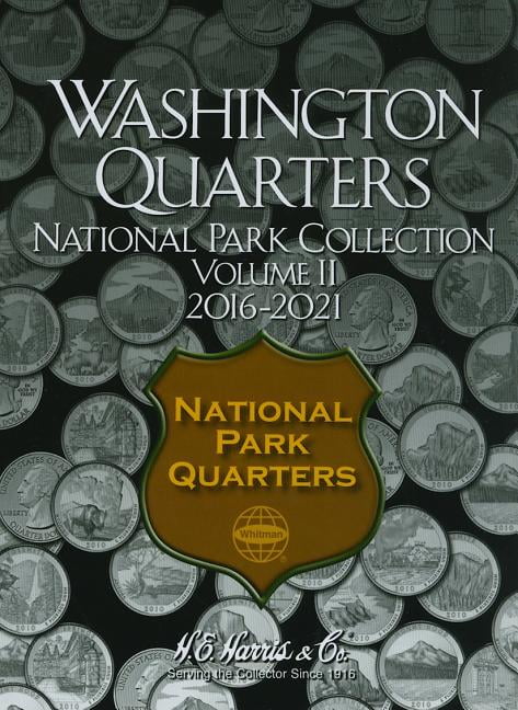 H E HARRIS #2879 DELUXE Coin Folder National Park Quarter 2010-2021 P&D  Book 
