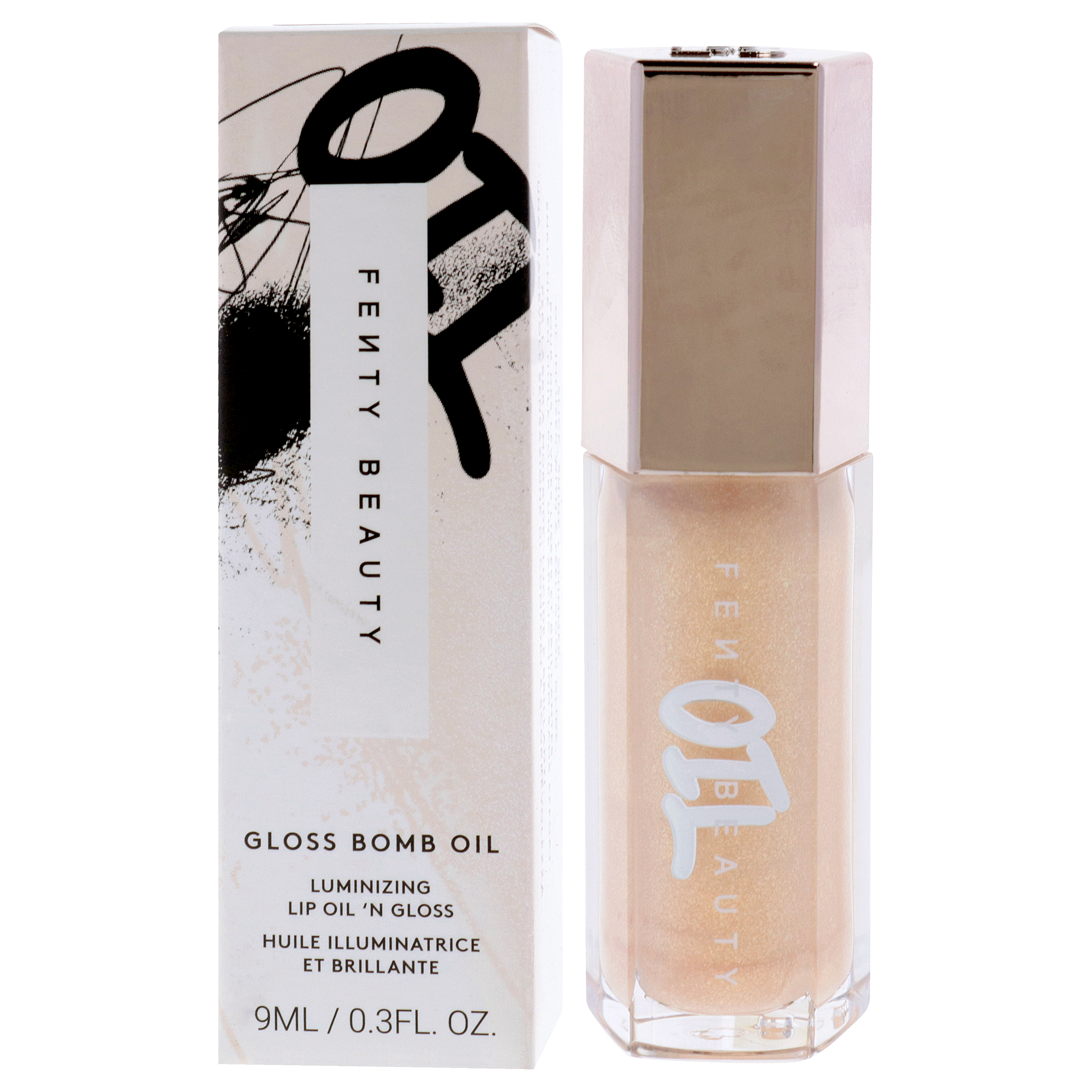 Gloss Bomb Luminizing Lip Oil N Gloss - 07 Superfine Suga by Fenty Beauty for Women - 0.3 oz Lip Gloss