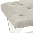 thumbnail image 4 of Cortesi Home  Shayna X bench in Ottoman, Grey Linen, 4 of 4