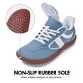 thumbnail image 6 of Barefoot Shoes Slip in Women Hands Free Wide Toe Box Slip on Ribbon Long Tongue Arch Support Walking Lace Sneakers for Plantar Fasciitis Orthopedic Zero Drop Gum Sole Minimalist Shoe, 6 of 6