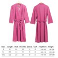 thumbnail image 4 of facefd Women Water Absorption Bath Robe Solid Waffle Bathrobe Spa Home Dress Nightgown, 4 of 5