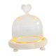 thumbnail image 1 of Cúpula de vidrio transparente, campana de cristal transparente, campana de cristal decorativa creativa para bodas 10x8cm Corazón, 1 of 9