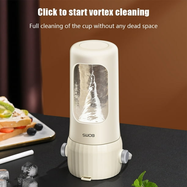 Licuadora de batidos de 380ML maquina multifuncional para hacer jugos con pajita mango y escala de taza carga tipo C para frutas y verduras JShteea El nuevo Walmart en linea