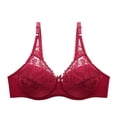 thumbnail image 2 of Darzheoy Bras for Women No Underwire Ladies Traceless Comfortable No Steel Ring Vest Breathable Gathering Bra Ladies Underwear Womens Bra 44/100E, 2 of 5