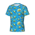 thumbnail image 3 of Yiaed Cute Car Cartoon Print Mens Short Sleeve Tight Fit T-Shirt, Crewneck Casual Tee-Small, 3 of 5
