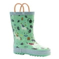 thumbnail image 2 of Oaki Kids Rubber Rain Boots with Easy-On Handles for Boys Girls Toddlers, 2 of 3