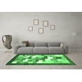 thumbnail image 3 of Ahgly Company Indoor Square Abstract Emerald Green Contemporary Area Rugs, 8' Square, 3 of 4