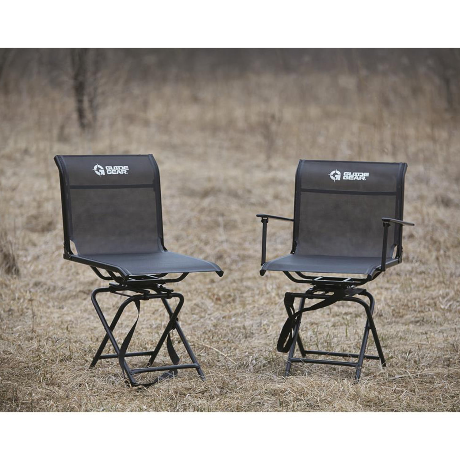 Guide Gear Big Boy Comfort Swivel Hunting Blind Chair FS-094535 Black for sale online 