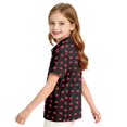 thumbnail image 4 of Abcomgle Kids Uniform Shirts for Boys Short Sleeve Pique Polo Shirt Button Closure Love Heart School Uniform Comfortable Collared Spring Shirts for Boys, 4 of 8