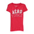 thumbnail image 1 of Aeropostale - Camiseta adornada con logotipo de lentejuelas para mujer, rojo, pequeña, 1 of 2