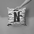 thumbnail image 2 of Monogram Letter Moustache Fabric Decorative Pillow, 2 of 4