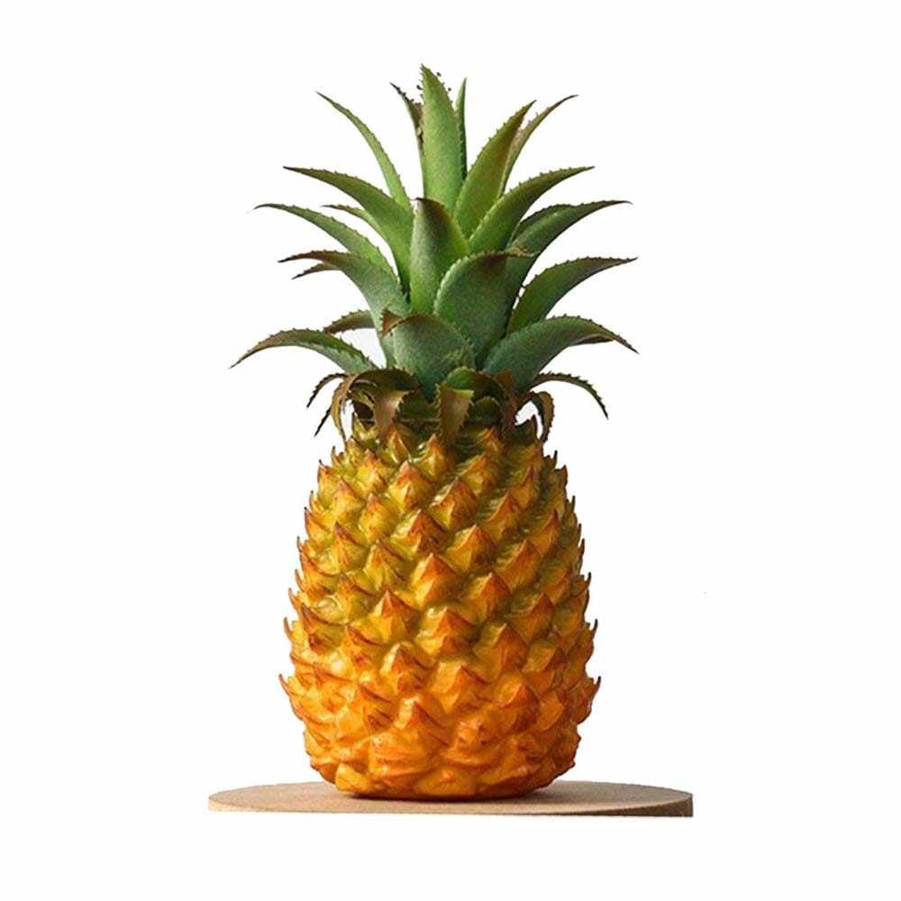 Lifelike Artificial Pineapple Plastic Fake Fruits Display Home Decor Props 