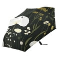 thumbnail image 5 of Artistic Flowers Pattern Folding Umbrella UV50+ Waterproof Sun Protection Auto Open Close Compact Fiberglass Frame, 5 of 8