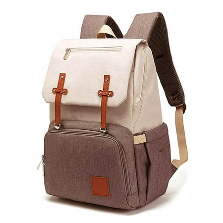 MB Kaylee USB Diaper Backpack Bag - Beige/Grey | Walmart Canada