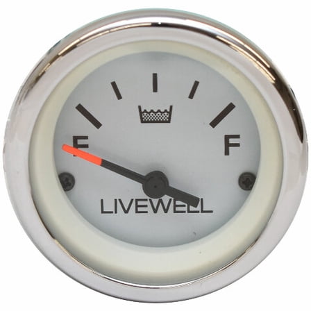 Mercury Boat Livewell Water Level Gauge 62865 | 2 1/8 Inch White