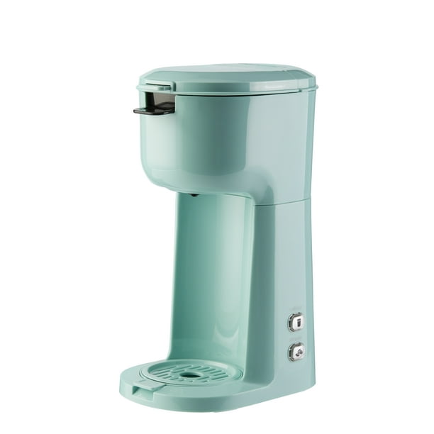 Mainstays Single Serve and KCup Brew Coffee Maker, Mint