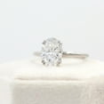 thumbnail image 6 of Circle Jewel Moissanite Engagement Ring for Women - 1.5 Ct Oval Moissanite - 14K White Gold Plated - Double Prong Set - Perfect for Proposals, Anniversary, or Special Occasions - Gift for Her, 6 of 6