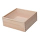 thumbnail image 2 of Caja de madera organizadora de almacenamiento de joyas con tapa Caja de joyería Cajas de madera portátiles 20cmx20cmx8cm, 2 of 9
