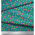 thumbnail image 3 of Soimoi Viscose Chiffon Fabric Circle,Dot & Triangle Geometric Print Sewing Fabric Yard 42 Inch Wide, 3 of 3