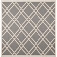 thumbnail image 1 of Safavieh Courtyard Anthracite Indoor Outdoor Rug - Square 7'10", 1 of 5