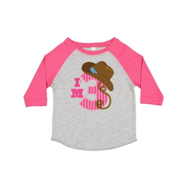 Inktastic 3rd Birthday 3 Year Old Cowgirl Girls Toddler T-Shirt