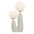 thumbnail image 5 of JONATHAN Y Oda 17.75" 2-Light Modern Bohemian Resin/Iron/Frosted Glass Danish Cactus LED Table Lamp, Almond/Brass Gold, JYL4065C, 5 of 6