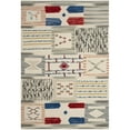 thumbnail image 4 of SAFAVIEH Kilim Thurstan Geometric Area Rug, Ivory/Multi, 5' x 8', 4 of 5