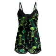thumbnail image 6 of LILIYA Women's Sleepwear Halloween Cute Print 2 Piece Sleeveless Lettuce and Shorts Pajama Set V Neck Sleepwear 2026, 6 of 6
