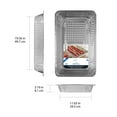 thumbnail image 2 of Mainstays Aluminum Full Steam Pan, 19.5" x 11.6", Giant Disposable Catering Pan, 5 Count, 2 of 5