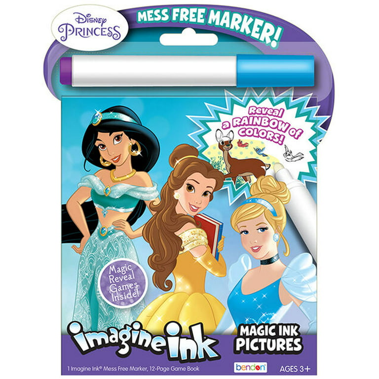 Imagine Ink Coloring Book Assorted Set for Girls (Bundle Includes 6  Different No Mess Coloring Books ) 