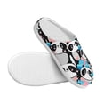 thumbnail image 3 of Lsque Panda Cute Hearts Pattern Womens Comfort Cotton on Scuff With Memory Foam and Anti-skid Sole Slipper-42/43, 3 of 7