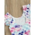 thumbnail image 6 of TSEXIEFOOFU Toddler Baby Girl Fly Sleeve One Piece Swimsuit, 6 of 8