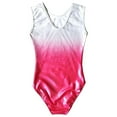 thumbnail image 6 of LIUHUO Customizable Rhythmic Gymnastics Leotard for Girls - White Pink Gradient with Gold Foil Fabric, Perfect for Competition & Performance, 6 of 8