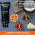 thumbnail image 7 of Shave Soap Kit for Men, Includes 3 Premium Shaving Soap & Moisturizing Sandalwood Shaving Cream for Smooth Wet Shave, Shaving Soap Puck Scented Sandalwood/Cedar/Sweet Orange, 7 of 7