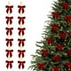 thumbnail image 1 of xihome 12 lazos navideños de terciopelo para coronas de rbol, envoltorios de regalos, manualidades, decoracin de fiestas, bolsas de dulces y decoracin navideña del hogar., 1 of 8
