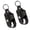 Black, variant on ANXPTIME Pack of 2 Inhaler Carry Bags Waterproof Fabric Multiple Dividers